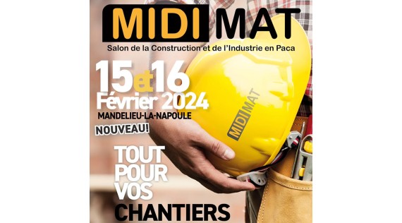 Rendez-vous à MIDI MAT, le salon des chantiers & industries !