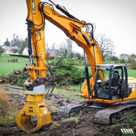 Pelle Gizzly avec lame Excavator