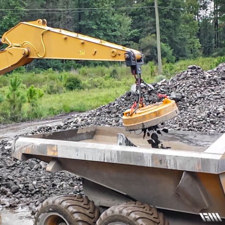 électroaimant pour pelle de chantier