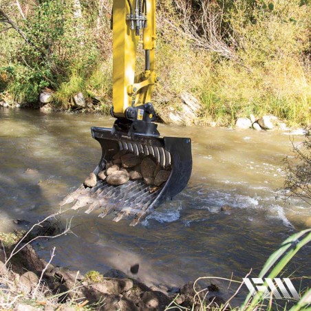 Godet squelette avec grille pour usage intensif