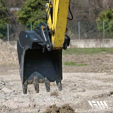 Godet pour excavation en milieu rocheux