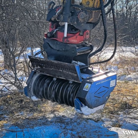 Tête de broyage pour travaux forestiers