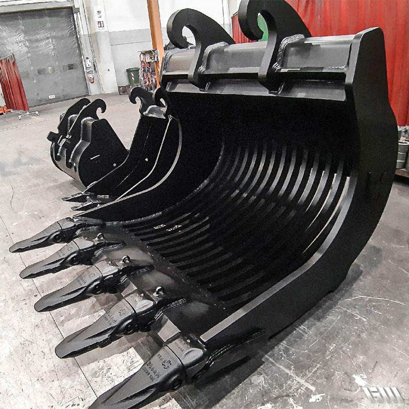 Godet râteau pour la démolition