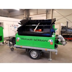 Cribleur mobile DB40SCT monté sur remorque homologué route