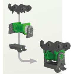 Tilt - système d'inclinaison hydraulique HKS PIN-GRAB système 2 x 90° OEM