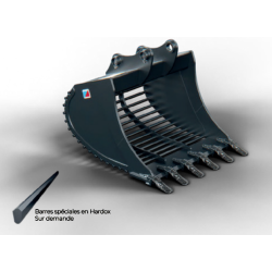 Godet squelette série RDBF OEM GENERAL TP pelle 10-50T profil tube plein