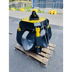 grappin à ferraille 350 litres 4 dents rotator indexator GV6 encastré - pelle 8-12T et grue 6-12T/M