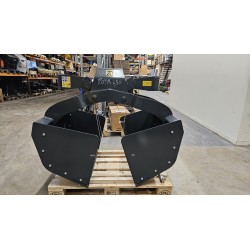 Benne preneuse TP à parois amovibles, 450 litres, 830mm de largeur