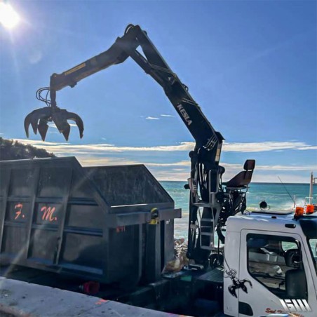 grappin à ferraille sur grue vl