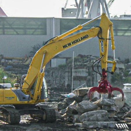 manutention de bloc de roche